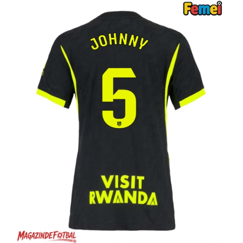 Atletico Madrid Johnny Cardoso #5 Tricou Fotbal Replică 2026-27 Femei Deplasare Atletico Madrid Johnny Cardoso #5 Tricou Fotbal Replică 2026-27 Femei Deplasare